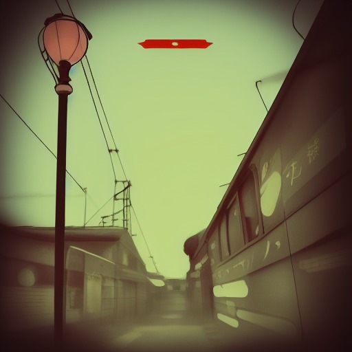 線路の先の夏