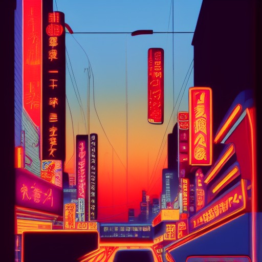 キャラメル色の夕焼け