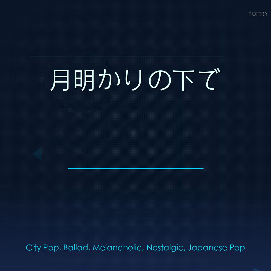 月明かりの下で