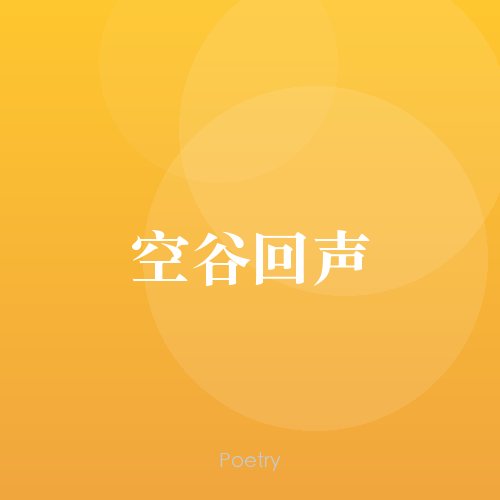 空谷回声